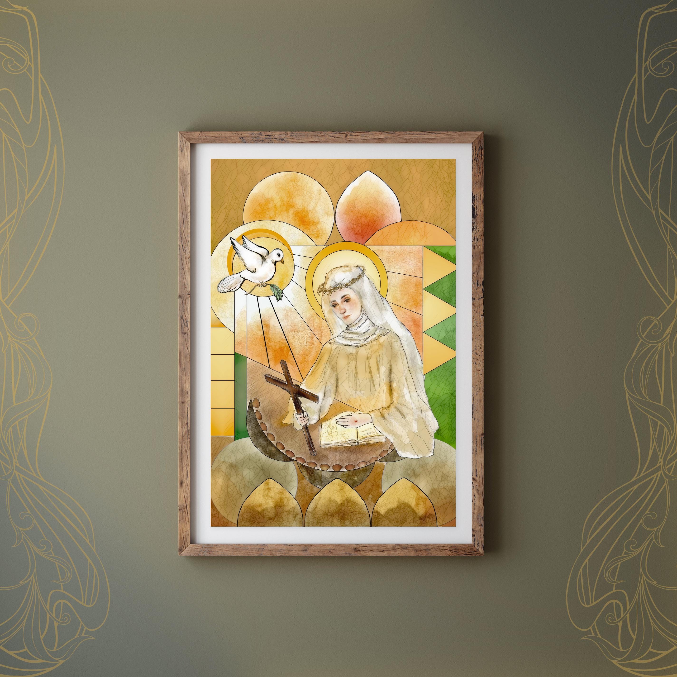 Saint Catherine of Siena (8x12") Art Print