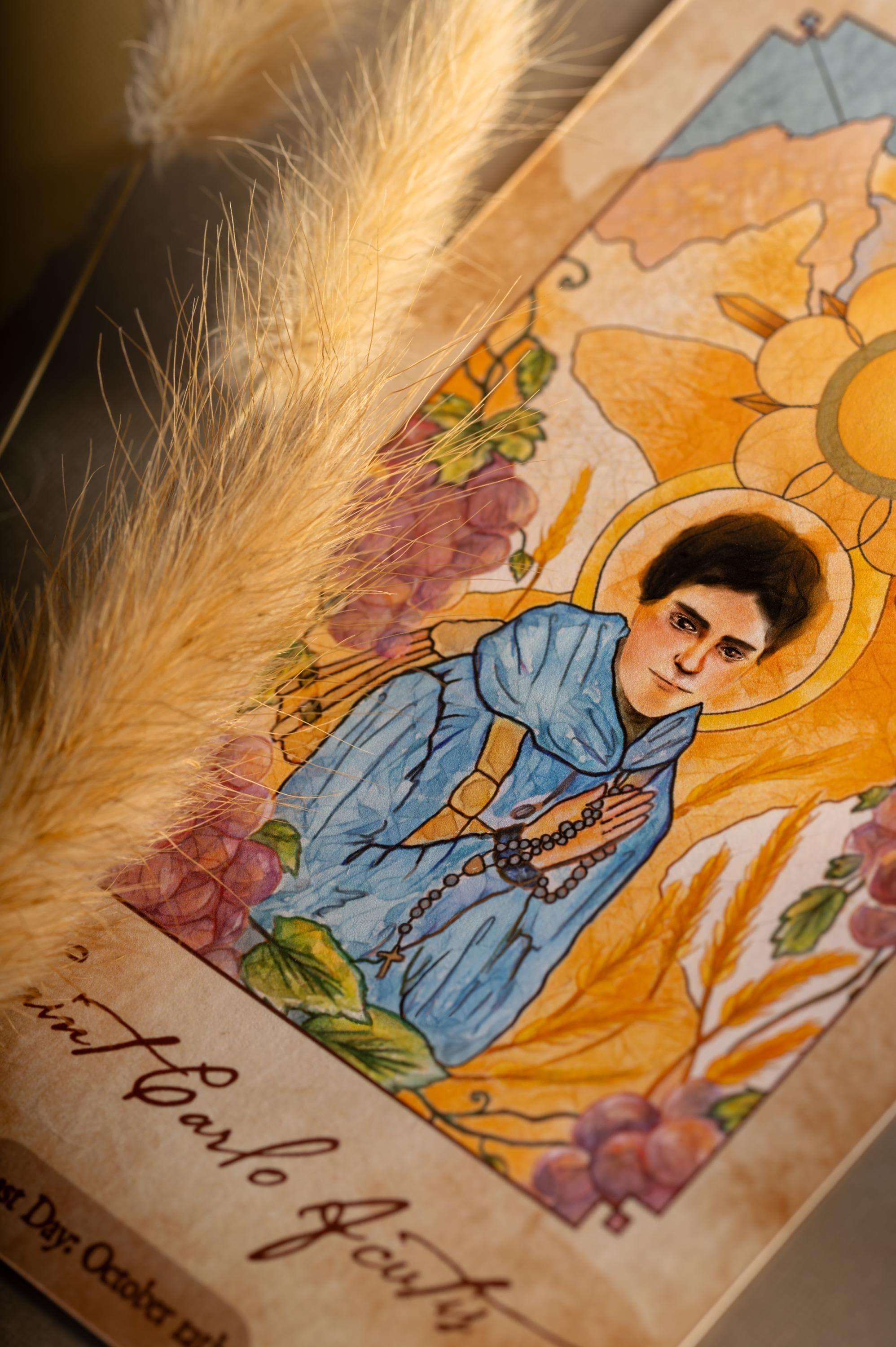 Saint Carlo Acutis (8x12.8cm) Devotional Prayer Card