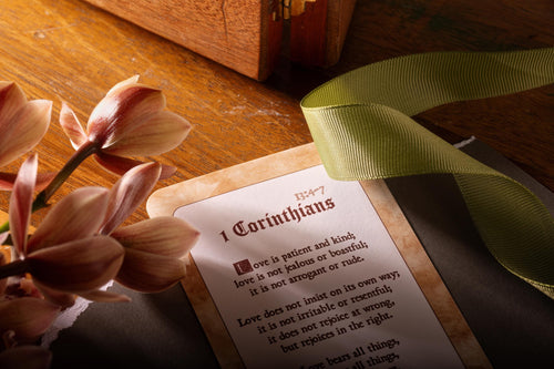 Love is Patient (8x12.8cm) Devotional Prayer Card