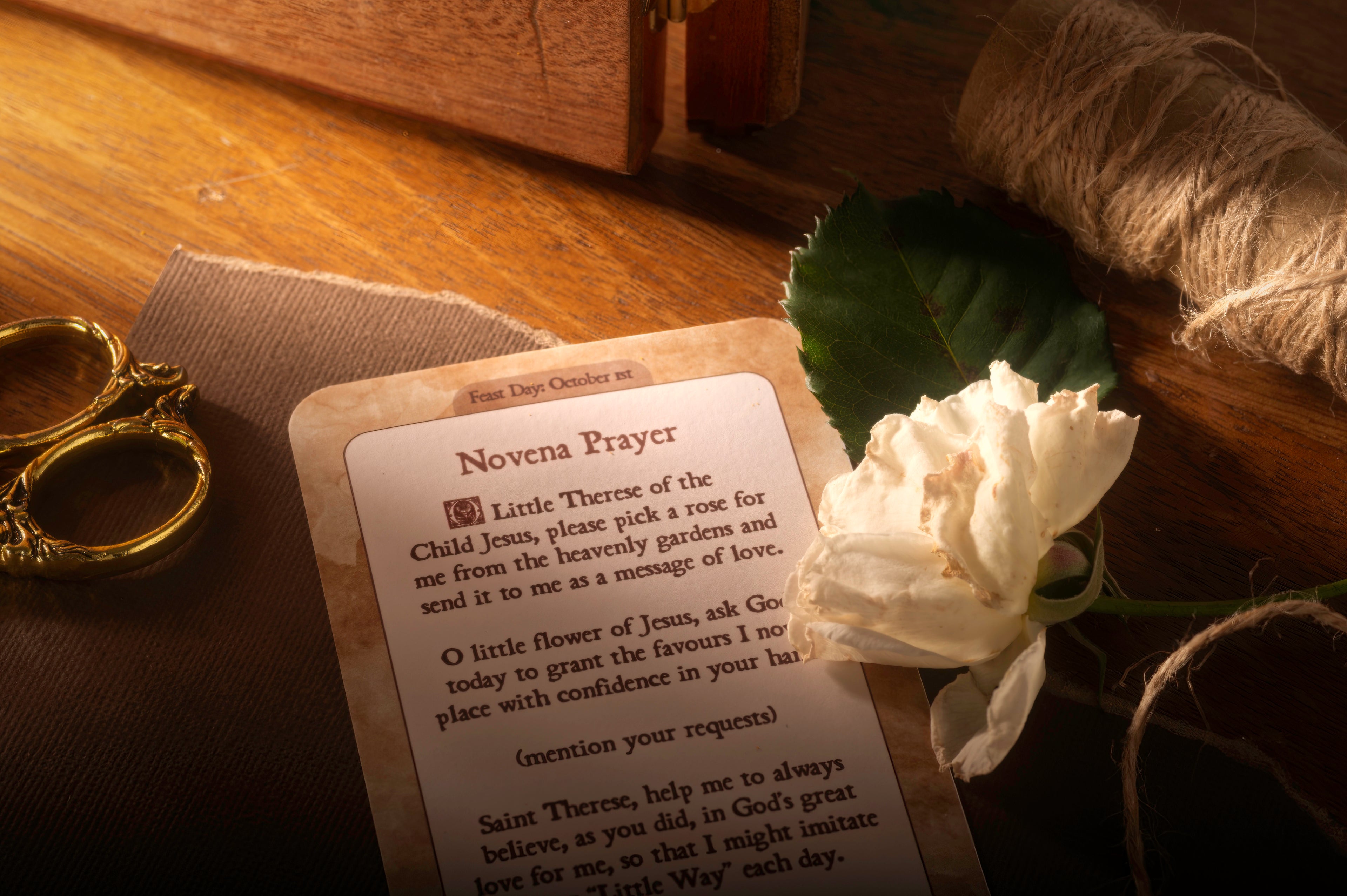 Saint Therese of Lisieux (8x12.8cm) Devotional Prayer Card