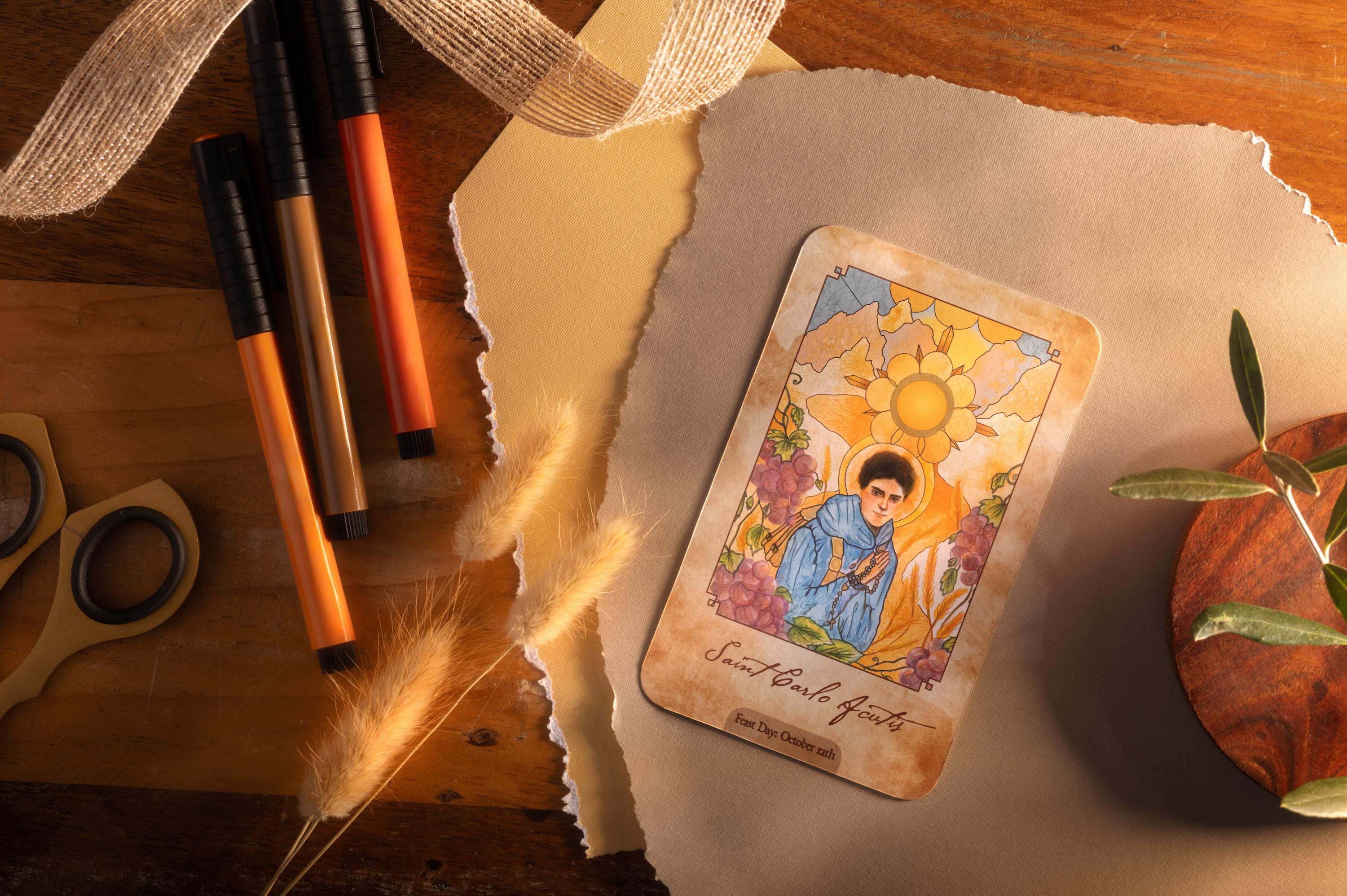 Saint Carlo Acutis (8x12.8cm) Devotional Prayer Card