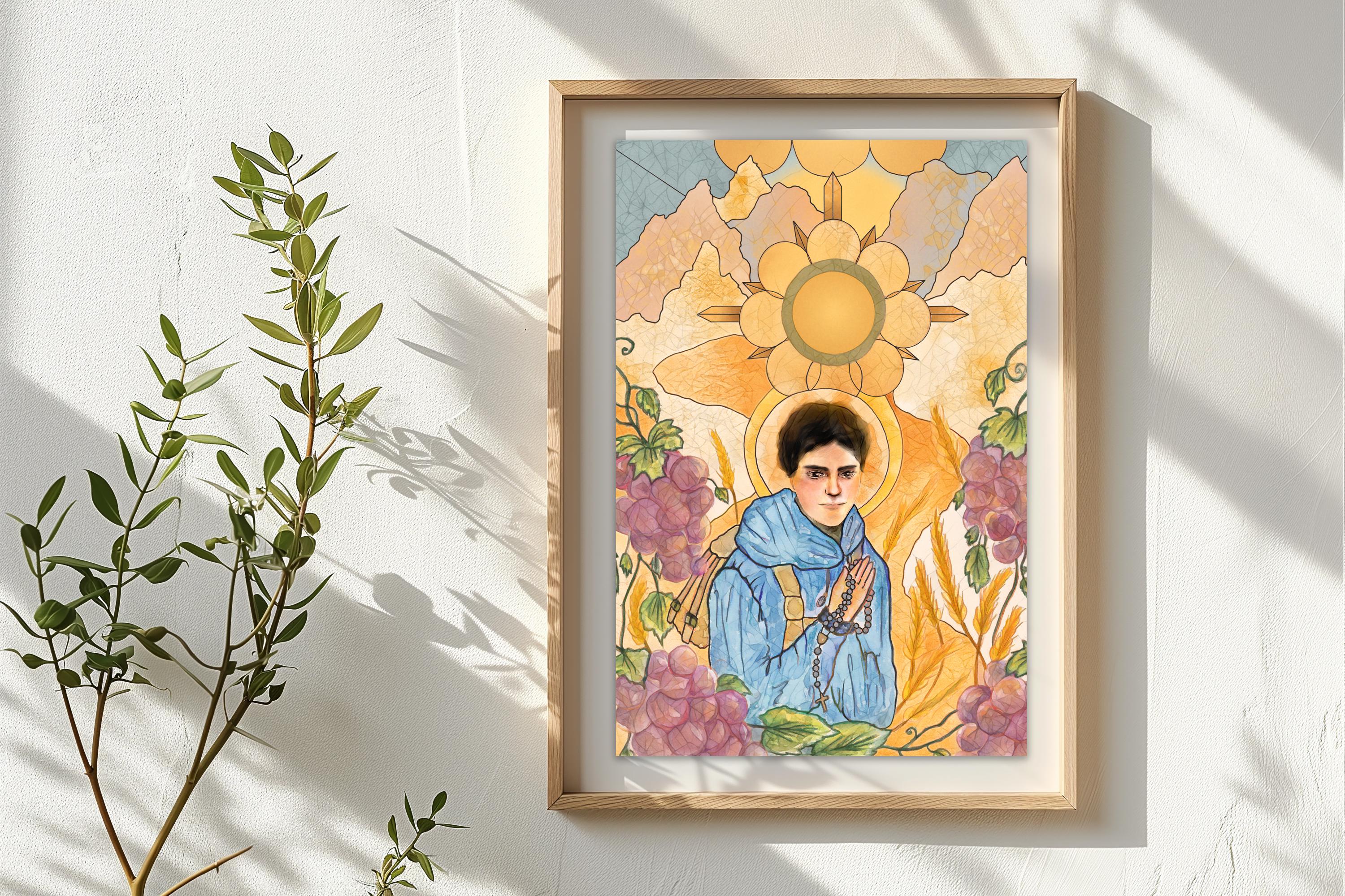 Saint Carlo Acutis (8x12") Art Print