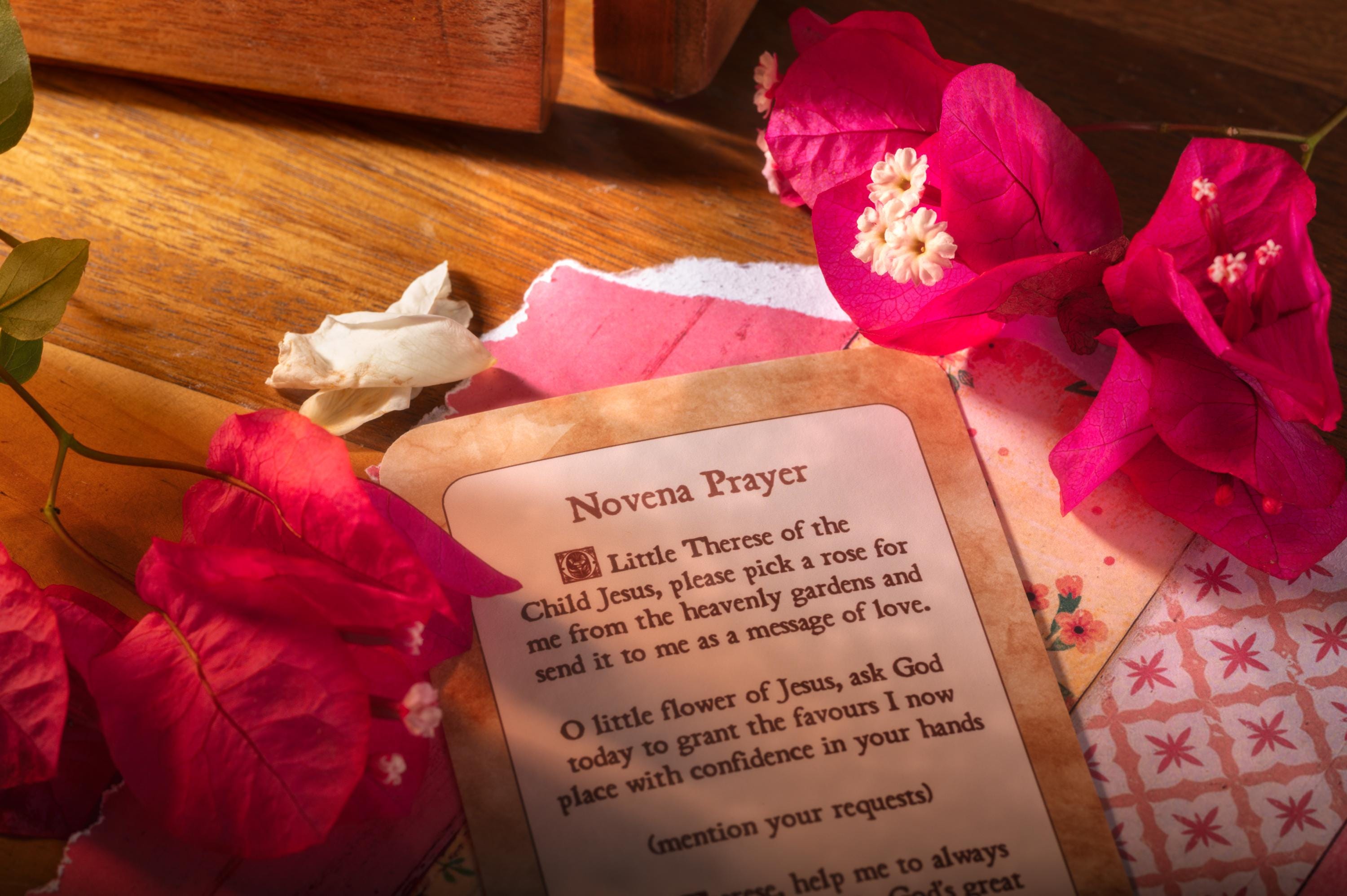 Saint Therese of Lisieux (8x12.8cm) Devotional Prayer Card